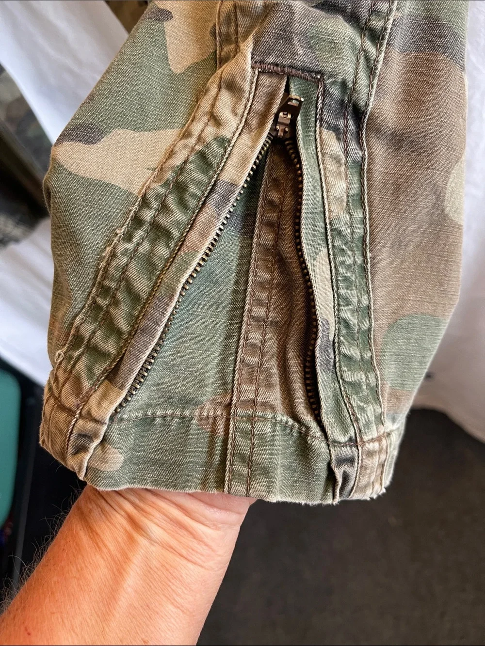 Cello Green Camouflage Cargo Pants
